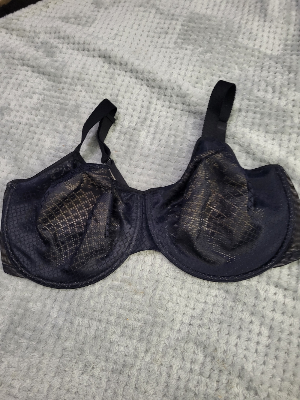 Nwot Wacoal Black Full‎ Coverage Underwire Bra 44DDD
